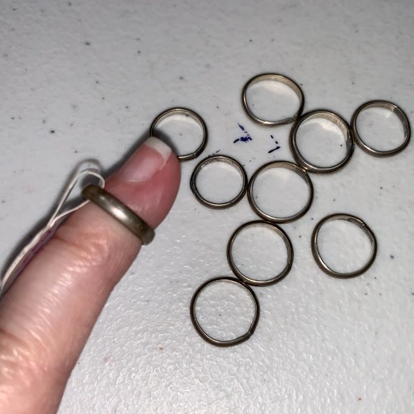 1/2 2 mm Sterling Silver Plain Band Ring - Picture 6 of 9